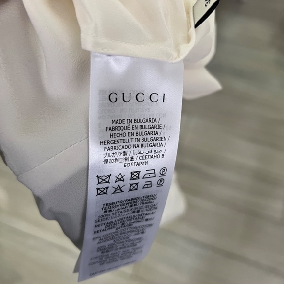 Gucci button down silk blouse - Picture 3 of 10